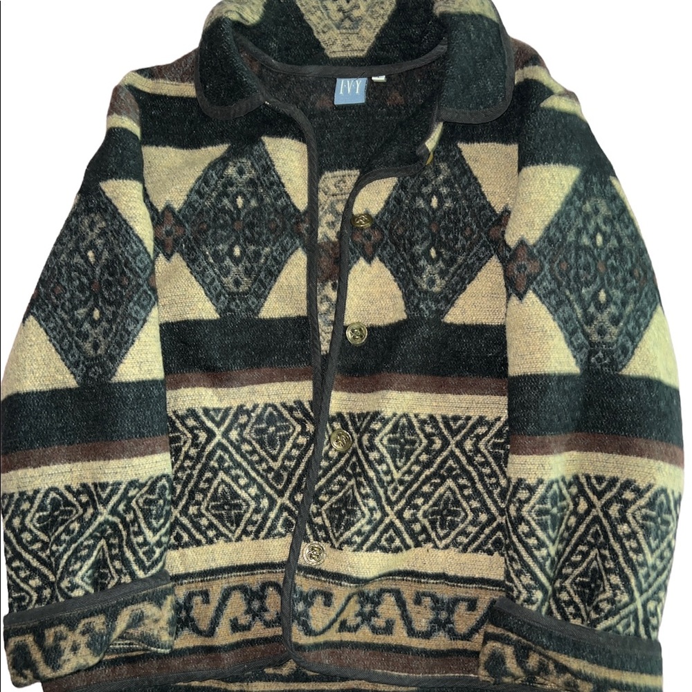 I.V.Y wool blanket jacket